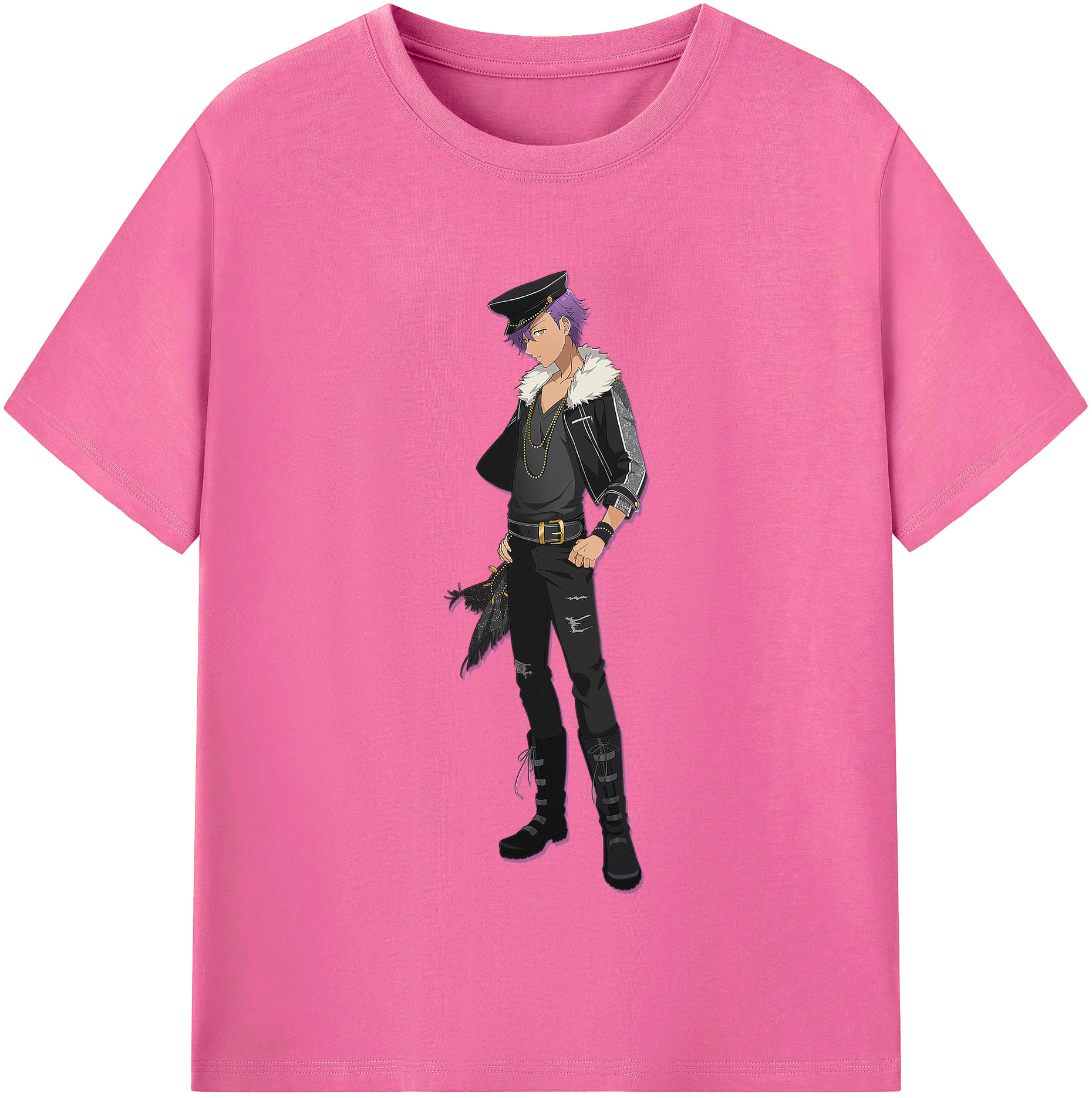 （画像用） あんさんぶるスターズ! Ensemble Stars レディースカジュアルプリントTシャツ（綿100％）